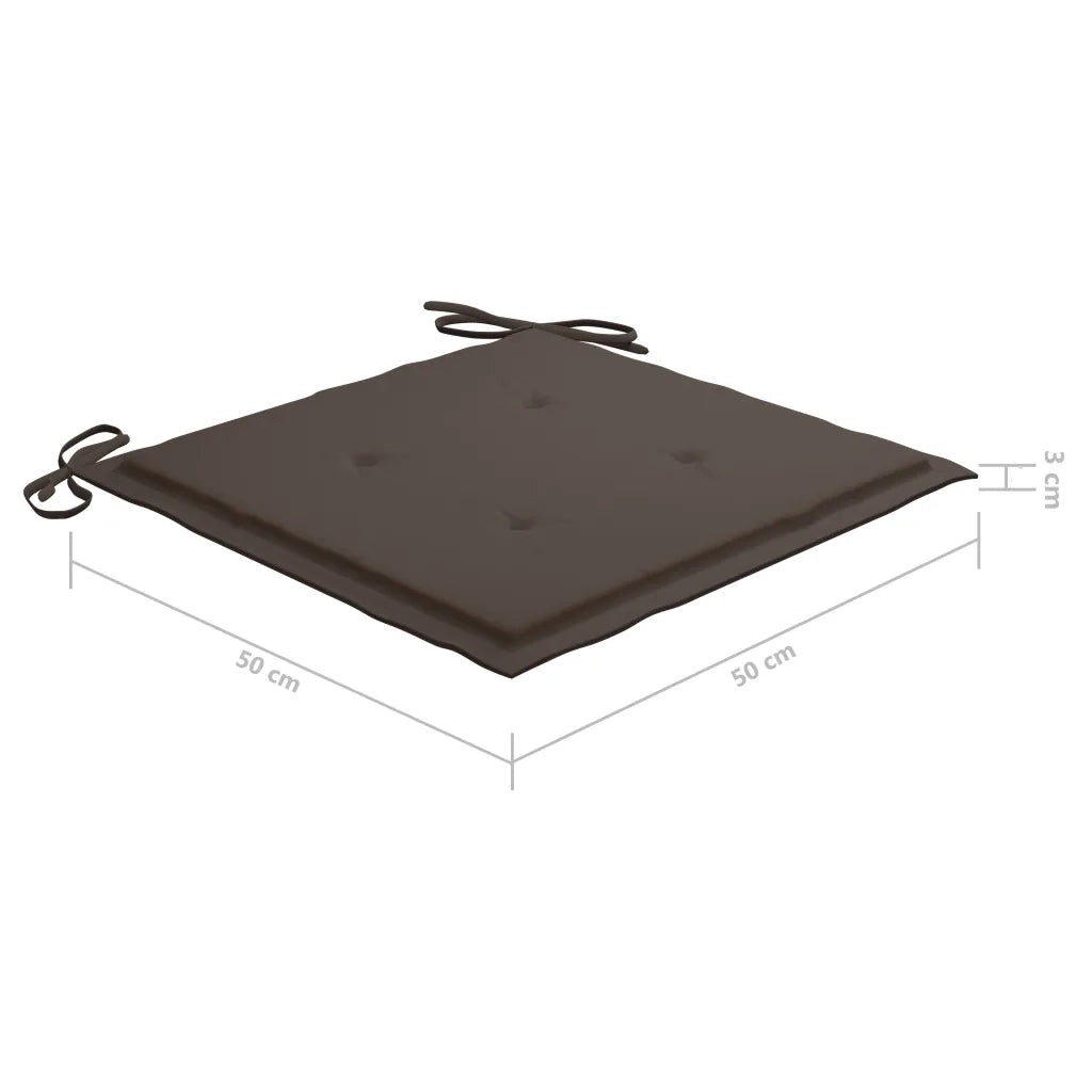 Sedie da Giardino con Cuscini 6 pz in Legno Massello di Acacia 3078505