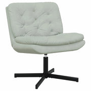 Poltrona Relax con Base-Poltroncina Girevole Grigio chiaro 63 x 75 x 76 cm