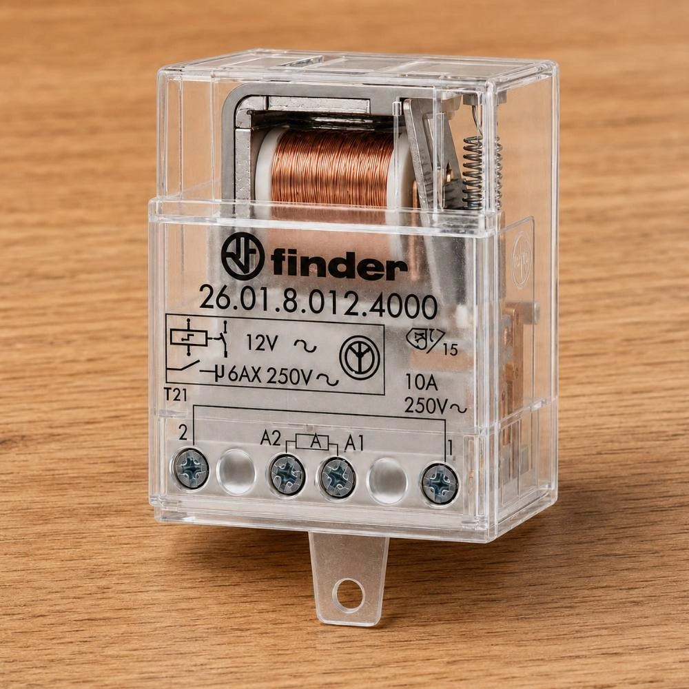 Finder relè impulsi unipolare 12v ac per controllo luci