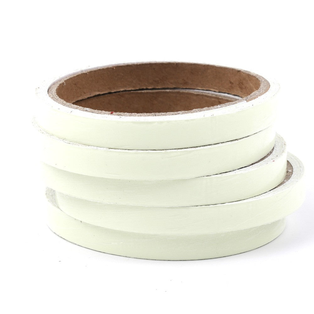 Nastro Adesivo Multiuso Fluorescente 15mm x 3m si illumina al buio 6 ore