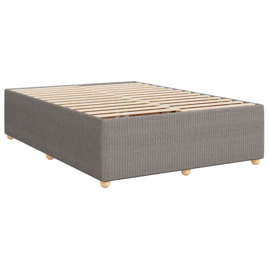 Giroletto a Molle con Materasso Tortora 160x200 cm in Tessuto 3287525