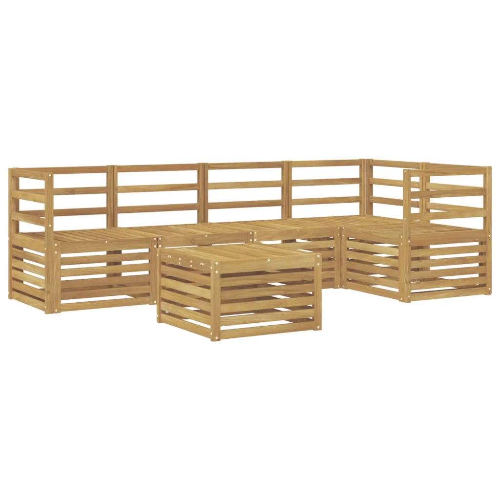 Set di divani da esterno 6 pcs Bianco 59 x 59 x 37 cm 3391854