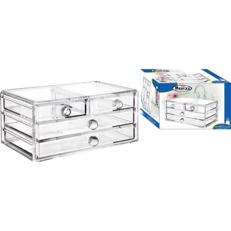 MAURY'S BEAUTY PORTATUTTO MULTIUSO 4 CASSETTI 24 X 14 X 11 CM