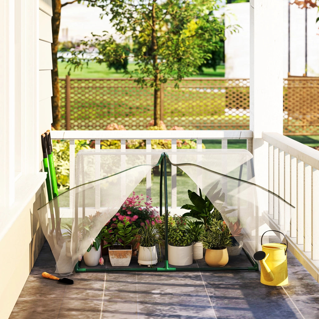 Mini Serra da Giardino e Balcone ¨C zephmum ¨C Plastica PE e Acciaio 99x71x60 cm