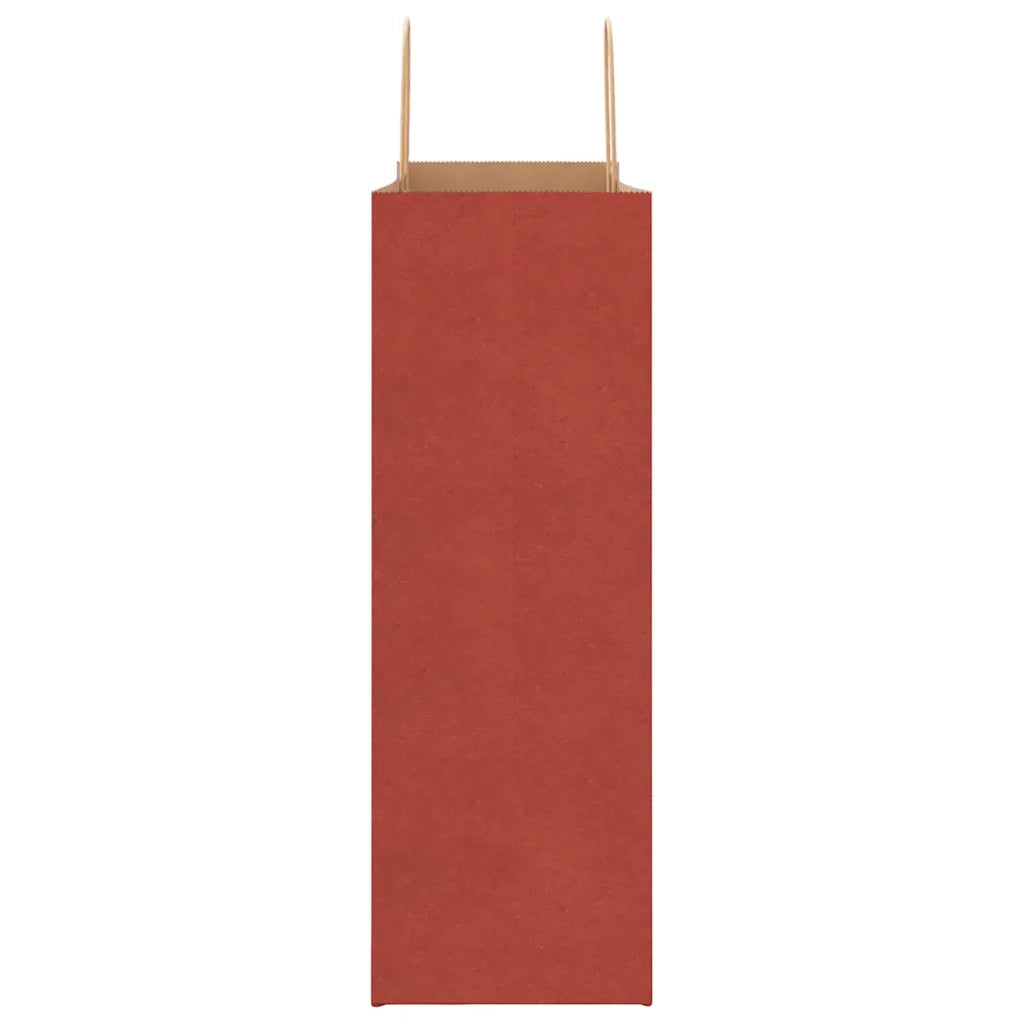 Sacchetti di Carta 250 pz con Manici Rossi 45x17x48 cm