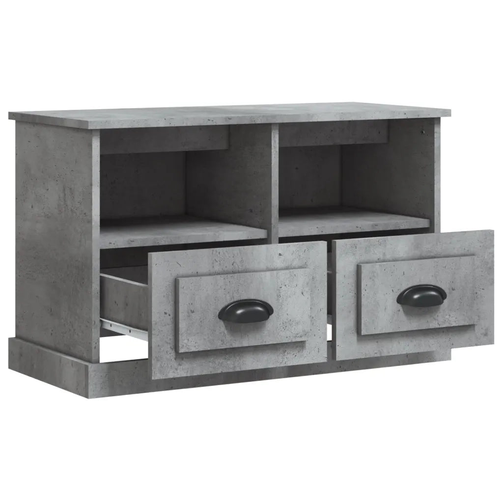 Mobile Porta TV-Mobile per TV-Credenza TV Grigio Cemento 80x35x50 cm in Legno Multistrato