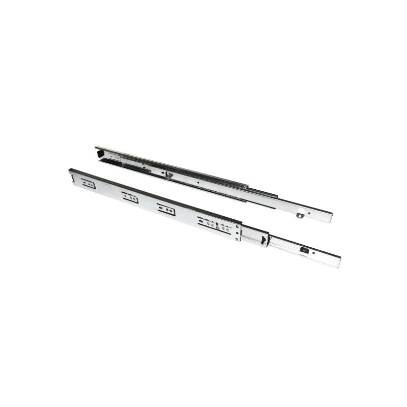 Set di guide a sfere per cassetti con estrazione totale e chiusura soft, altezza 45 mm, lunghezza 300 mm, Acciaio, Zin..