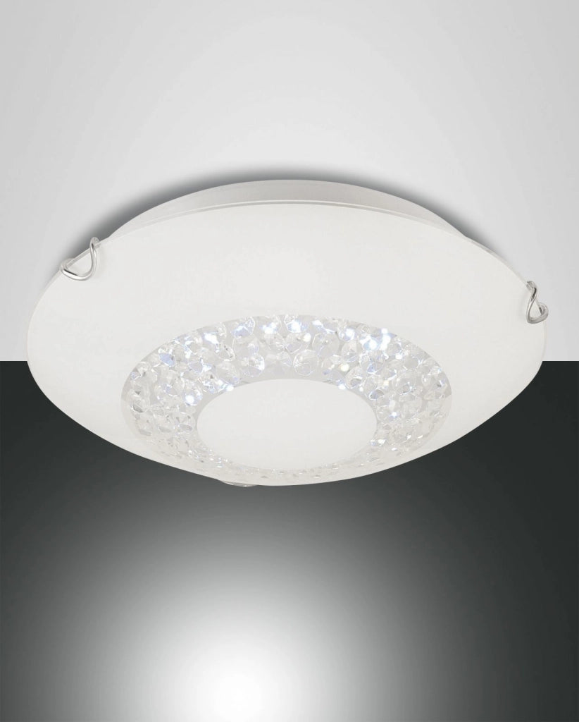 MOMO PLAFONIERA BIANCA 3000K 12W 160LM D.30 3334-61-102