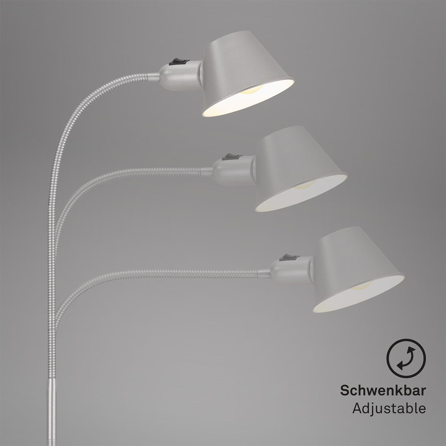 Piantana Nordico Brello Metallo Cromo Opaco 1 Luce E27
