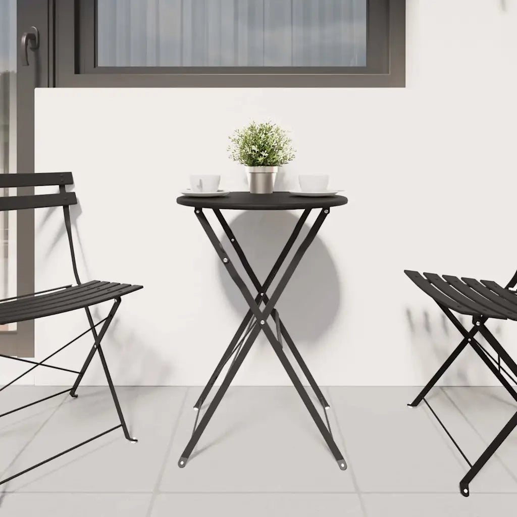 Tavolino da Giardino | Tavolo da bistrot Antracite ? 50 x 71 cm
