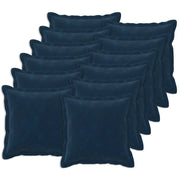 Cuscino con cuscino HOUTEN 12 pz Blu Fleece in microfibra 935265