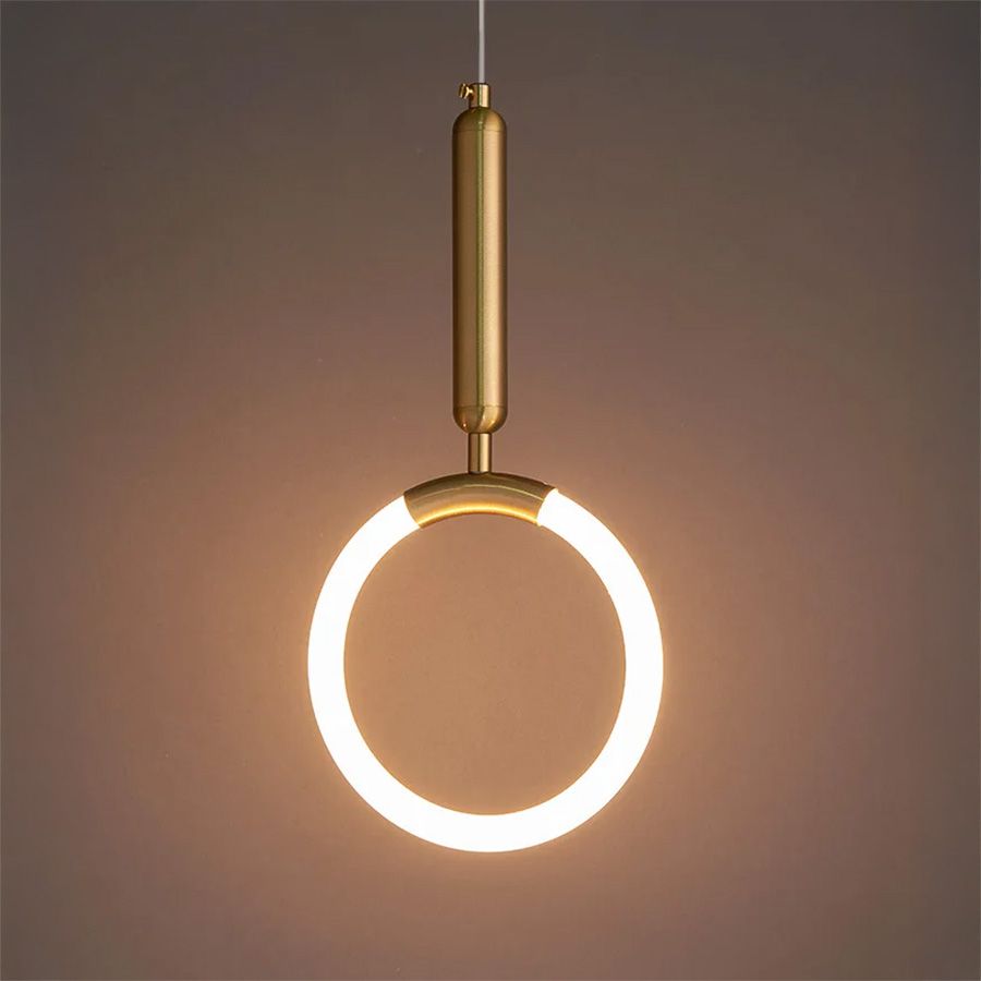 Lampada A Sospensione Led Lhj058-cp1 Brush Gold