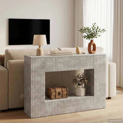 Tavolo consolle Grigio Cemento 101 x 29 x 74 cm 899880
