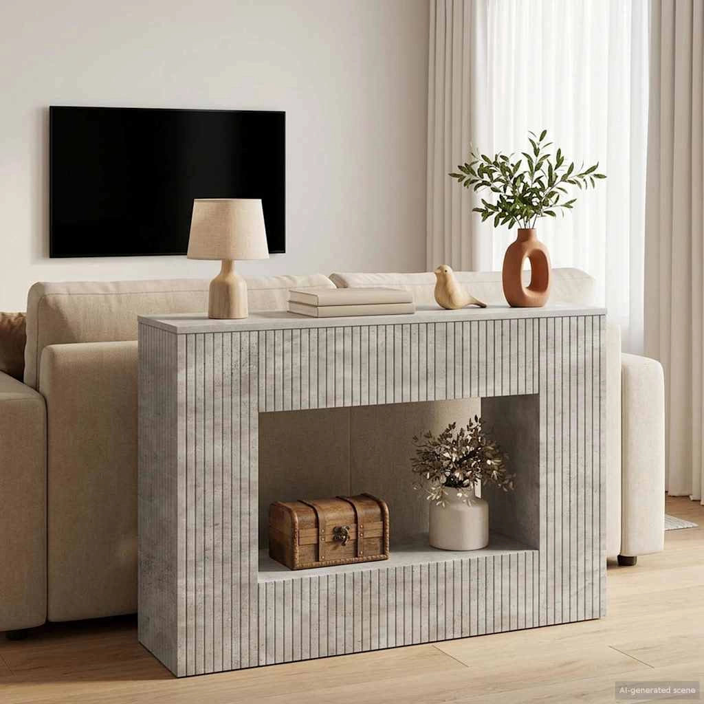 Tavolo consolle Grigio Cemento 101 x 29 x 74 cm 899880