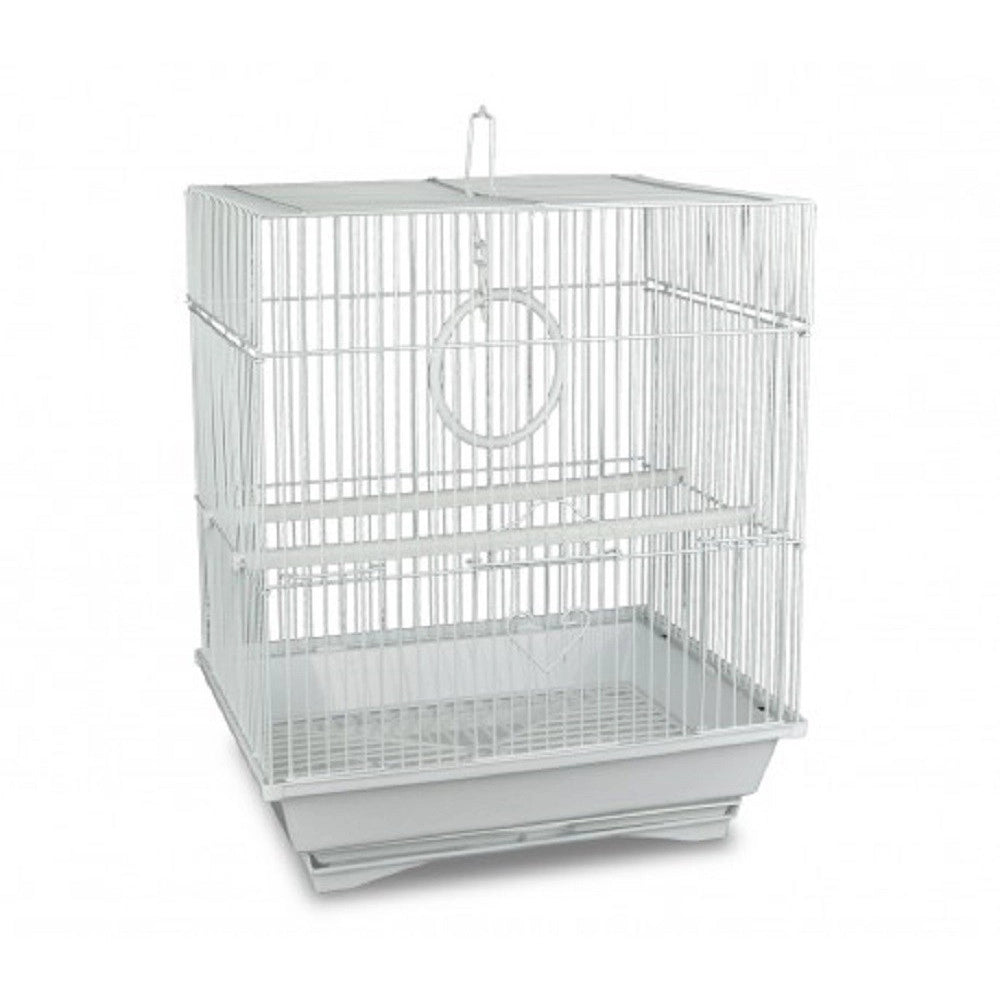 Trade Shop - Gabbia Uccelli Di Piccole Dimensioni Kandy 49,5 X 34 X 27,5 Cm Due Mangiatoie -