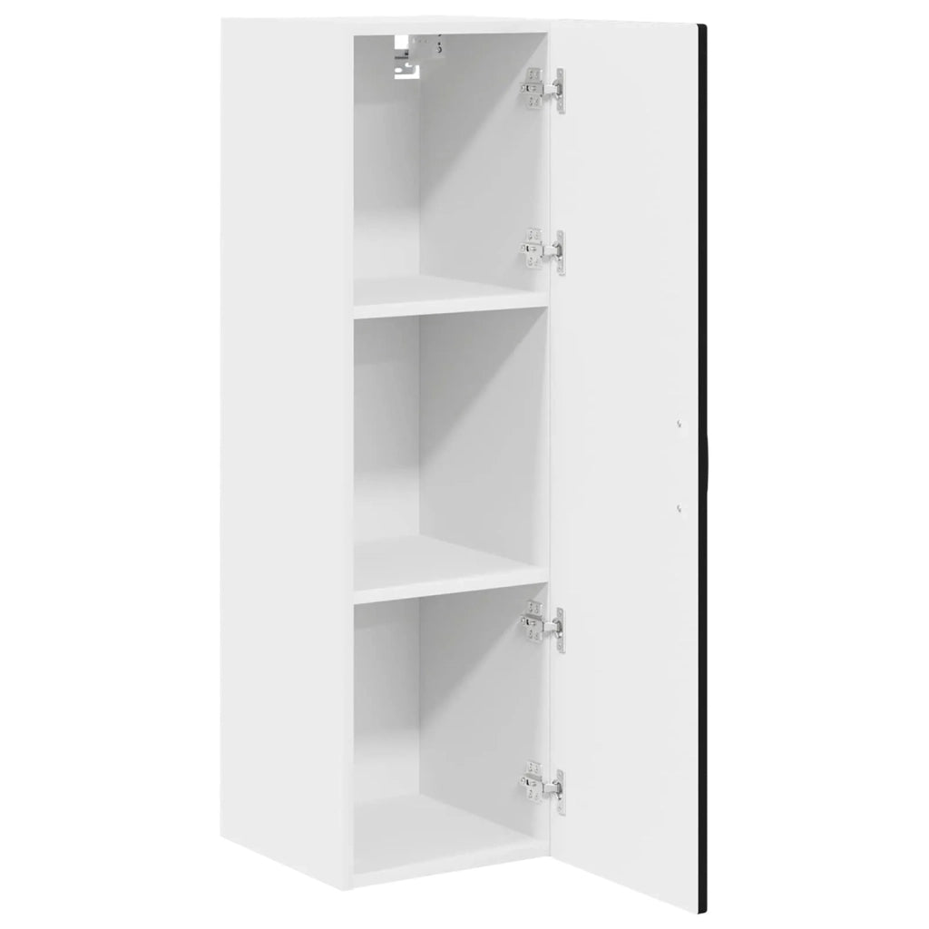 Armadietto a muro PORTO Nero 30 x 31 x 100 cm Legno multistrato 885456