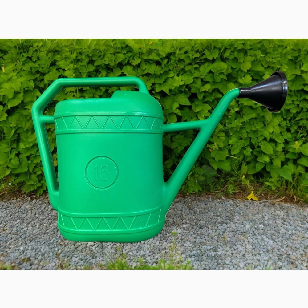 Innaffiatoio in PVC da giardino beccuccio lungo e doccetta 16 Litri per piante