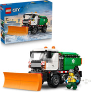 LEGO City Spazzaneve Giocattolo - Kit Modello di Camion con Minifigure, Attrezzi e Funzione Spargisale ,Eta 6+