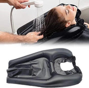 Bacino per Lavaggio Capelli Inflabili Portatile per Bagni a Soggiorno o per Sedie a Rotelle per Anziani o Persone con Difficoltà Motorie o in Stato di Gravidanza per il Lavaggio dei Capelli.