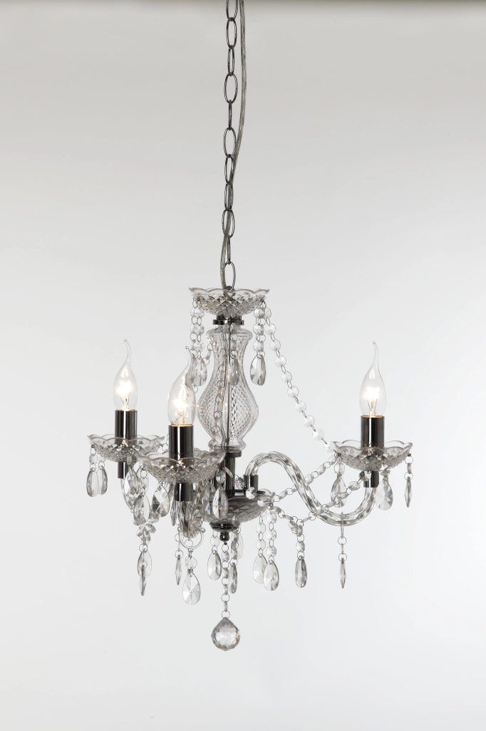 Lampadario Classico 3 Luci Pendenti Trasparente 40 cm Luster GD Trio