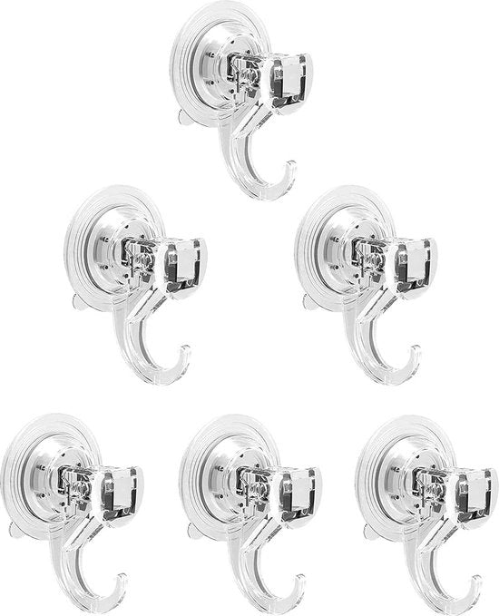 Kit di fissaggio per vetro - 6 pezzi - Senza perforazione necessaria - Supporto per asciugamano per vetro da finestra - Ideale per bagno e cucina - Installazione facile