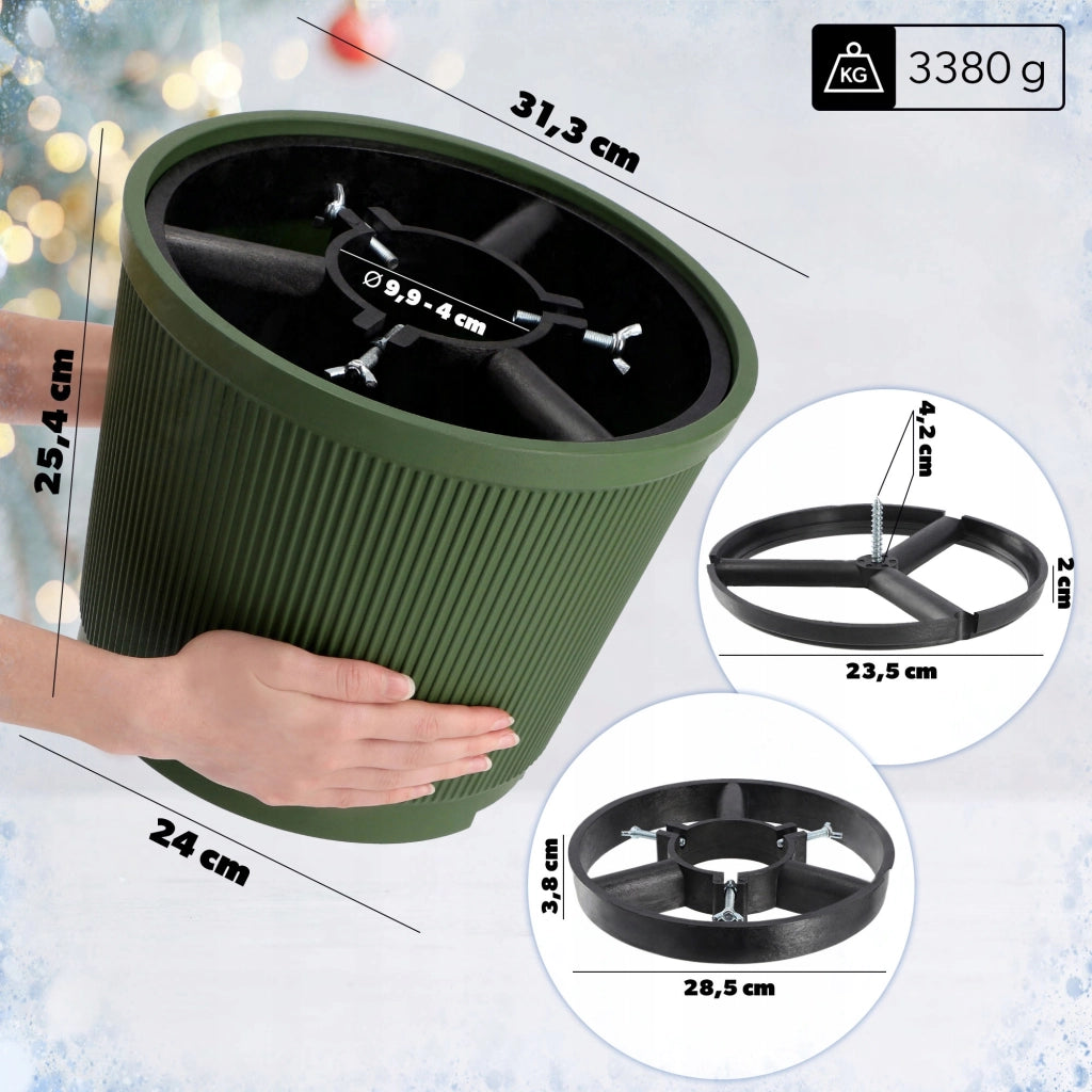 Supporto per albero di Natale KADAX, supporto grande per albero, 2,5 m