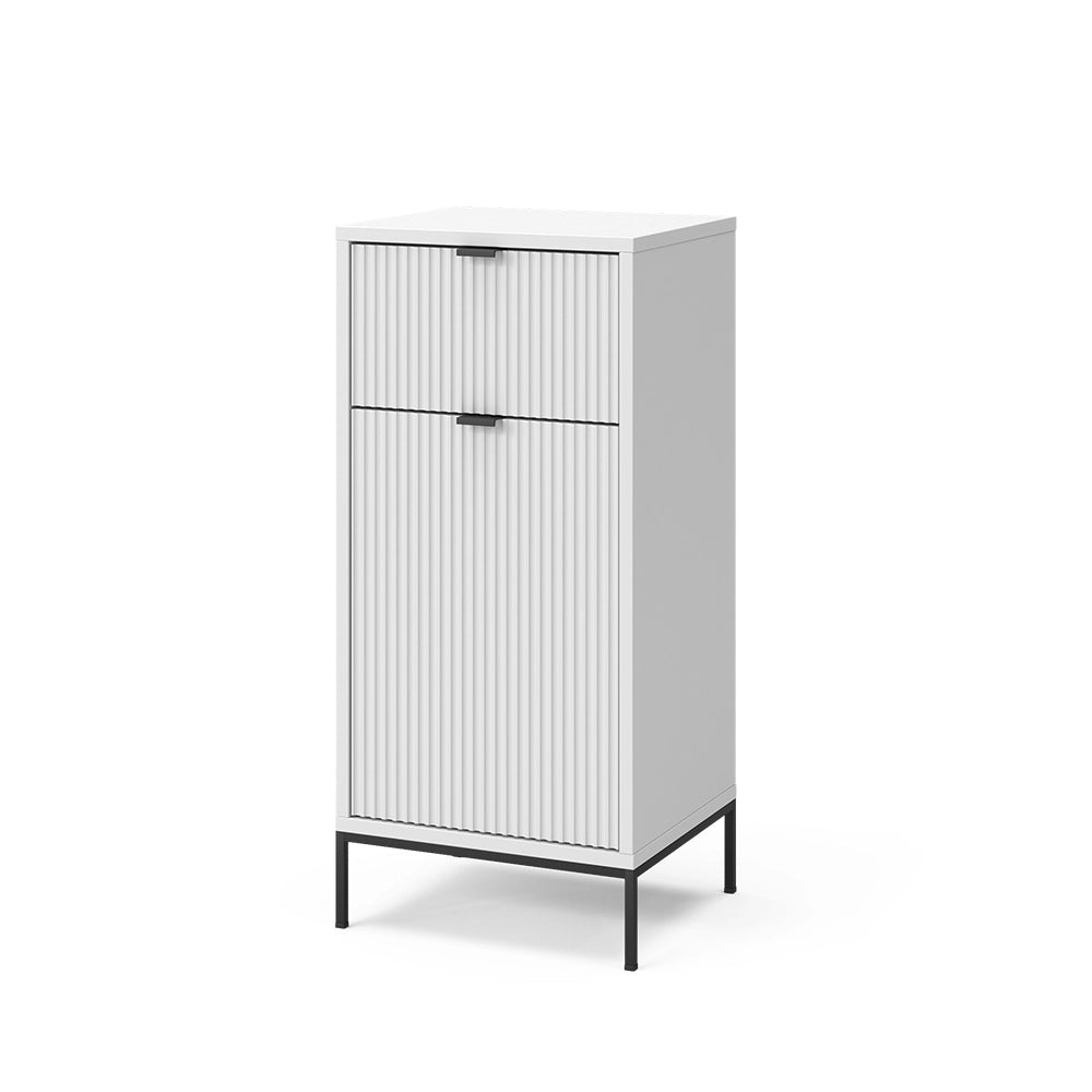 Vicco Mobile midi Bianco 40 x 87 cm con anta e cassetto