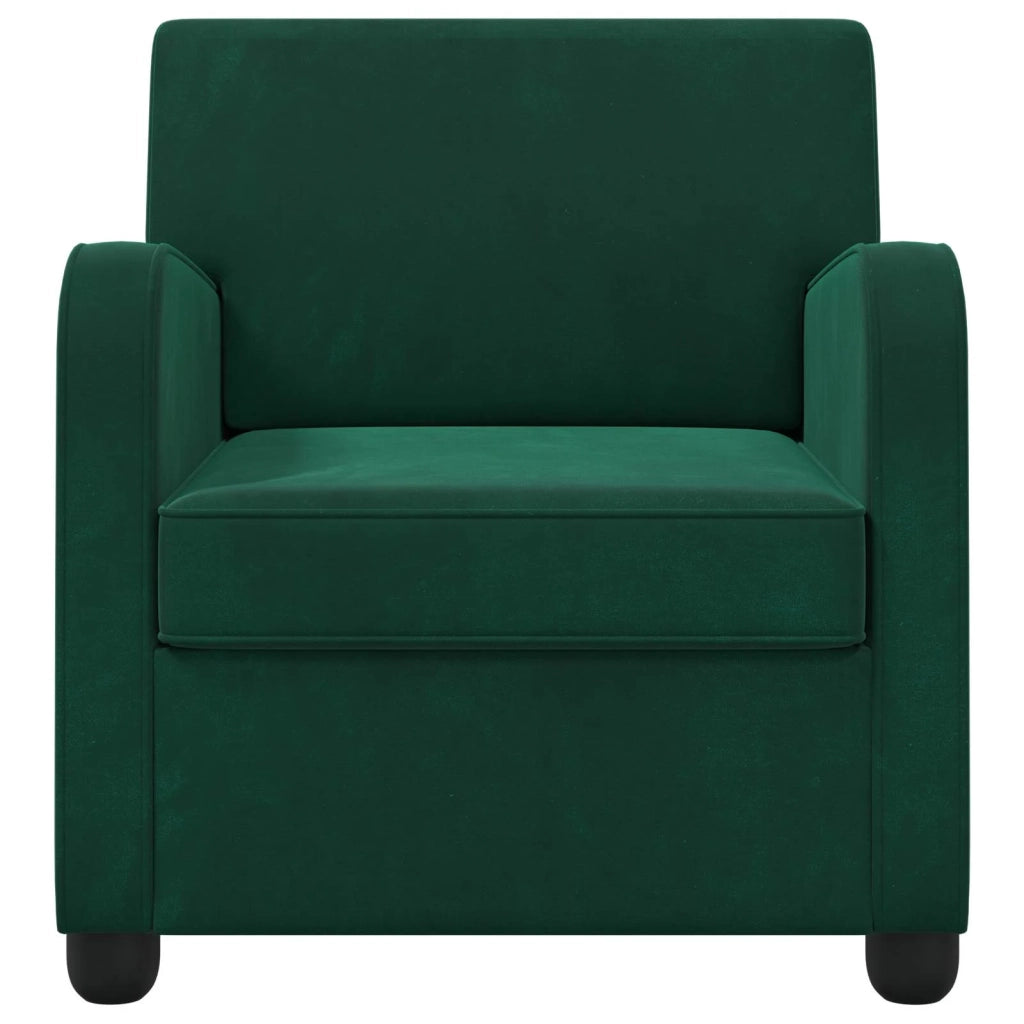 Poltrona Verde Scuro Velluto 42043414
