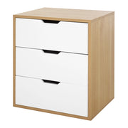 Easycomfort Mobile Cassettiera Portaducomento Ufficio con 3 Cassetti, Arredamento moderno per Casa e Studio, Bianco