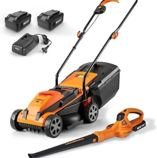 Grasmaaia a batterie - Motore elettrico - Compreso 2 batterie 24 V - Ora con BLADBLAZER gratuito