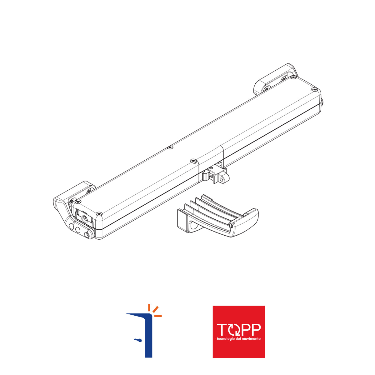 3A90013 ATTUATORE A CATENA C15 230V - 300 N PER FINESTRE VASISTAS E LUCERNARI COLORE AVORIO. TOPP