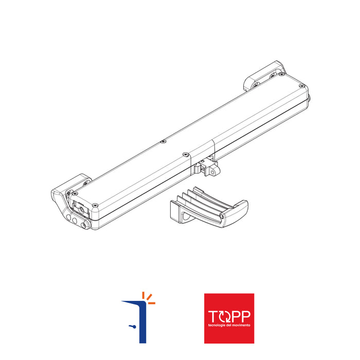3A90013 ATTUATORE A CATENA C15 230V - 300 N PER FINESTRE VASISTAS E LUCERNARI COLORE AVORIO. TOPP