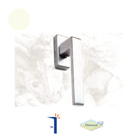 Maniglia per finestra balcone infisso anta ribalta bianca 8 scatti diamond