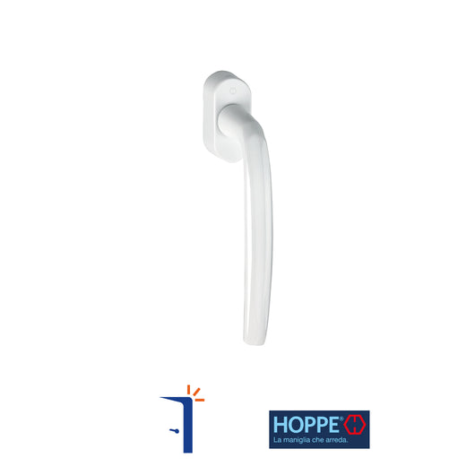 10761073 MARTELLINA DK PER SCORREVOLE PARALLELO SECUSTIK IN ALLUMINIO ROSETTA ROTONDA COLORE BIANCO RAL 9016. HOPPE