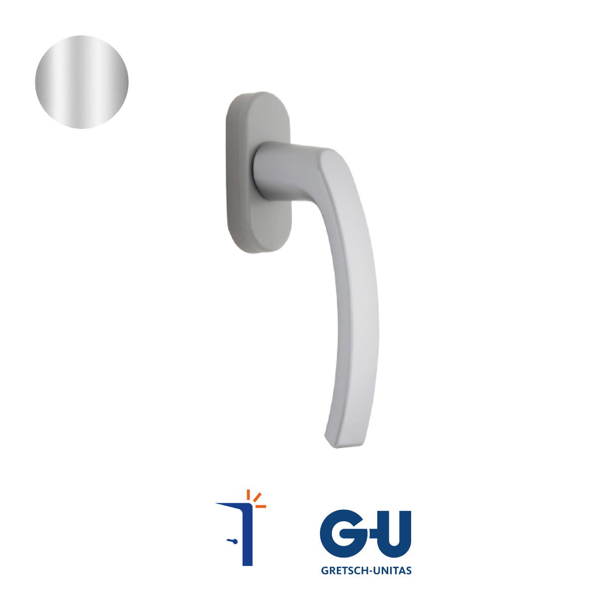 R-4521150-53-1 MANIGLIA DK 7X53 ARGENTO. G-U