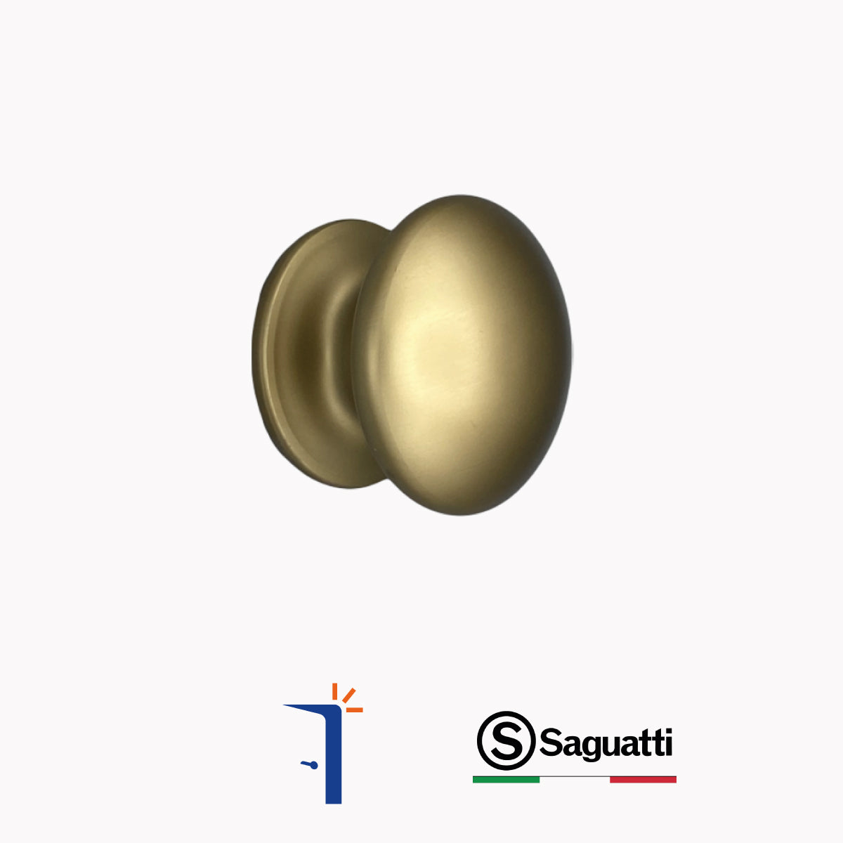 173-70GB POMOLO "B" IN ALLUMINIO OSSIDATO BRONZO SATINATO DIAMETRO 70 MM. SAGUATTI