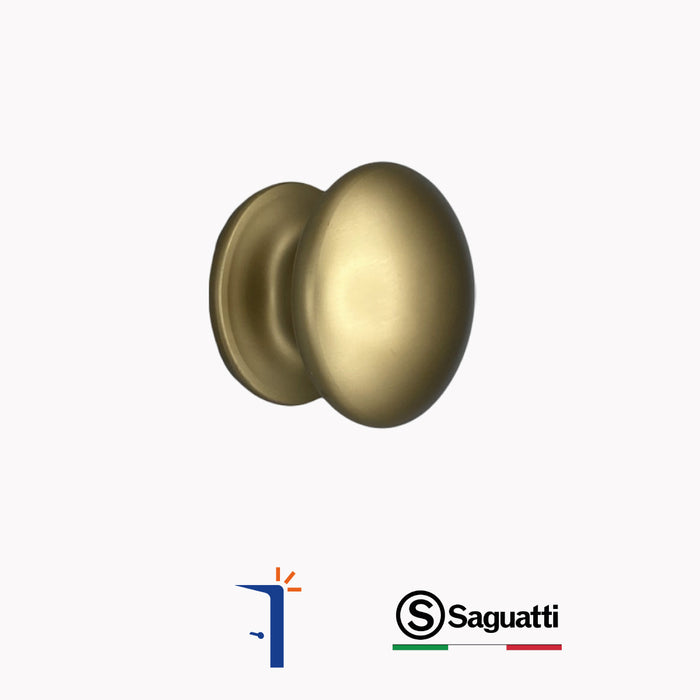 173-70GB POMOLO "B" IN ALLUMINIO OSSIDATO BRONZO SATINATO DIAMETRO 70 MM. SAGUATTI