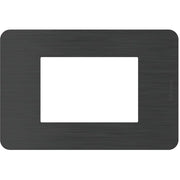 Placca Bticino MatixGO Effects 3 moduli Black Nick JA4803EN