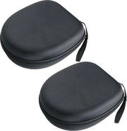 Due pezzi - Custodia Rigida Proteggiorecipienti - Custodia per Orecchini - Custodia Rigida - Custodia Universale per Orecchini - Per Cuffie Sony/JBL/Audio-Technica/Sennheiser - Orecchini Bluetooth - Custodia per Cuffie - Nero