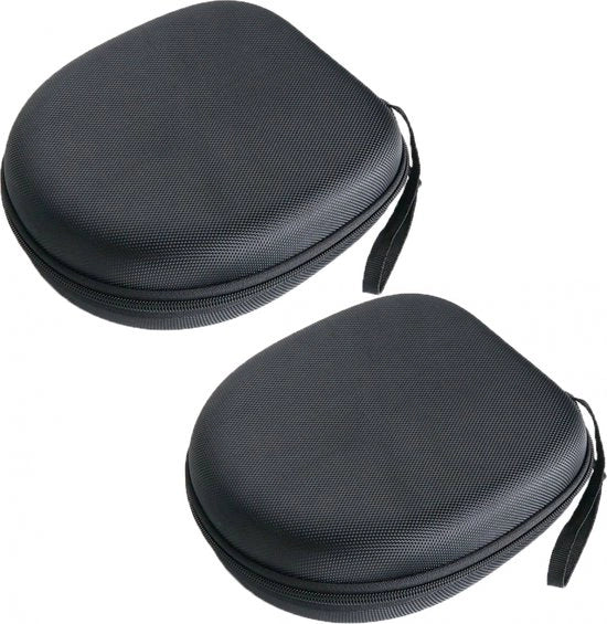 Due pezzi - Custodia Rigida Proteggiorecipienti - Custodia per Orecchini - Custodia Rigida - Custodia Universale per Orecchini - Per Cuffie Sony/JBL/Audio-Technica/Sennheiser - Orecchini Bluetooth - Custodia per Cuffie - Nero