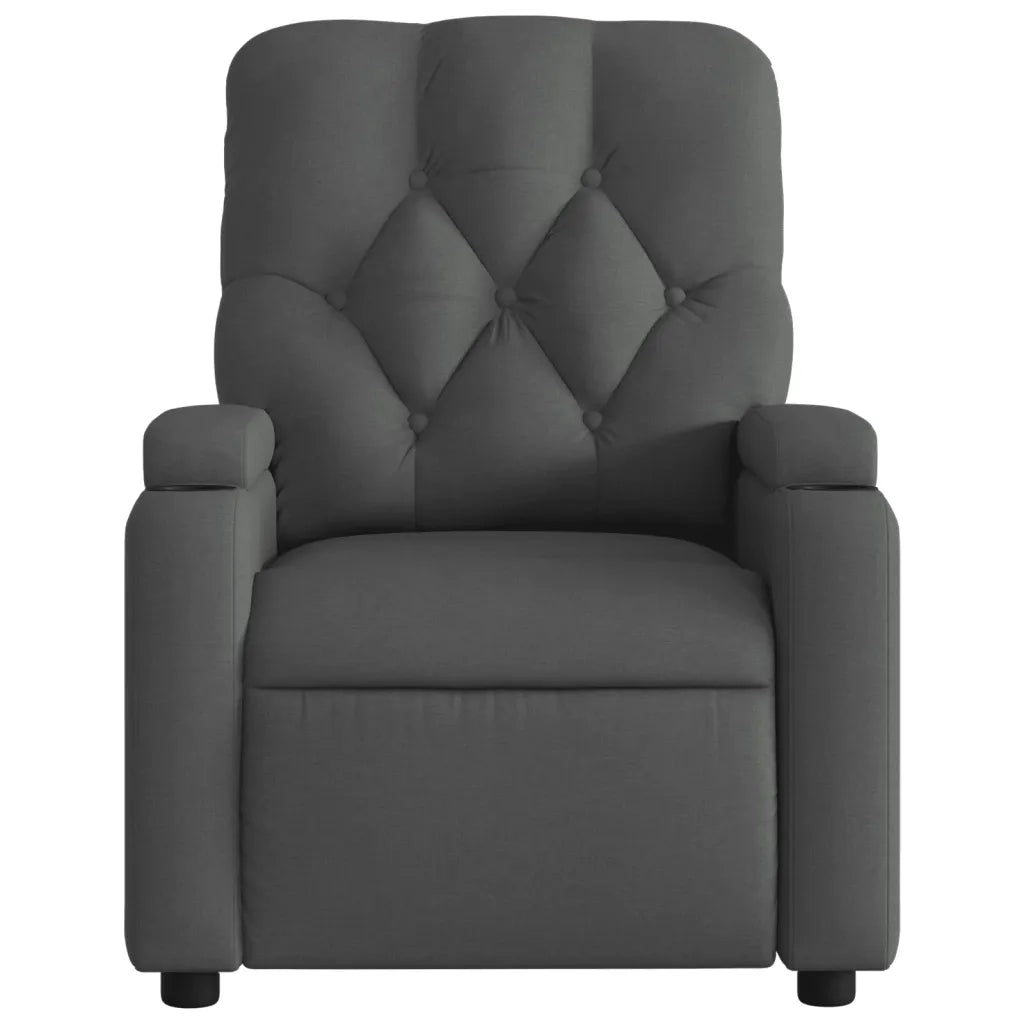 Divano Sedia-Poltrona reclinabile in tessuto grigio scuro 838442