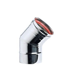 Tubo curva a 2 settori acciaio INOX Ala