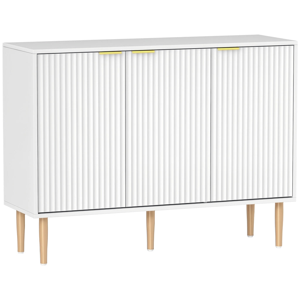 Credenza 3 Ante ¨C Xylo ¨C Bianco 107x35x80 cm