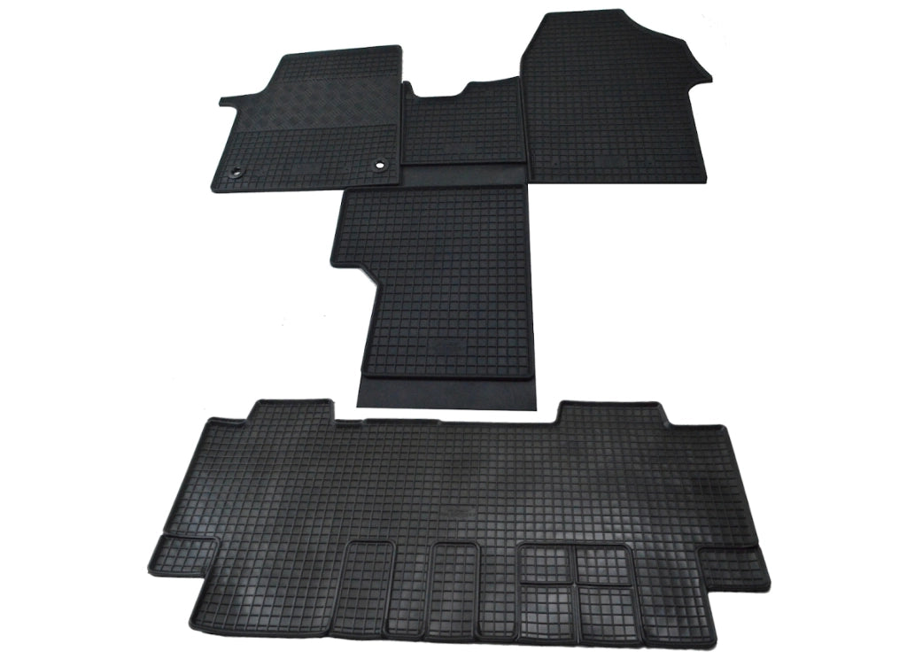 RIGUM-904413-904185, Tappetini in Gomma per Opel Vivaro 5 posti dal 2020 - (2 anteriori + 3 posteriori)