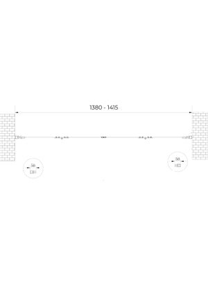 Porta doccia a libro soffietto pieghevole su due lati con apertura totale a 4 ante H 190 cromo trasparente  138-141,5 cm