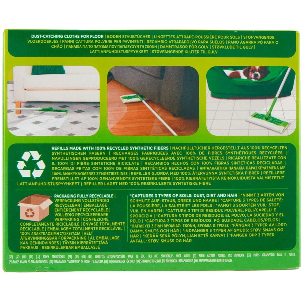 KIT SWIFFER DRY 18 PANNI CATTURA POLVERE
