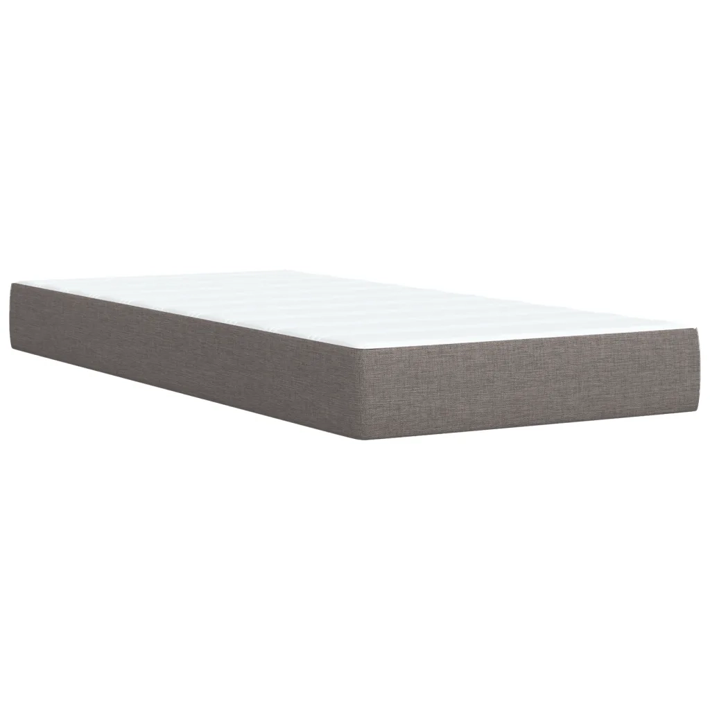 Giroletto a Molle con Materasso Tortora 100x200 cm in Tessuto 3286997