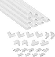Cassetti per Cavi a Forma di Mezza Sfera - Gestione dei Cavi - 4 metri - Bianco - 19 Accessori