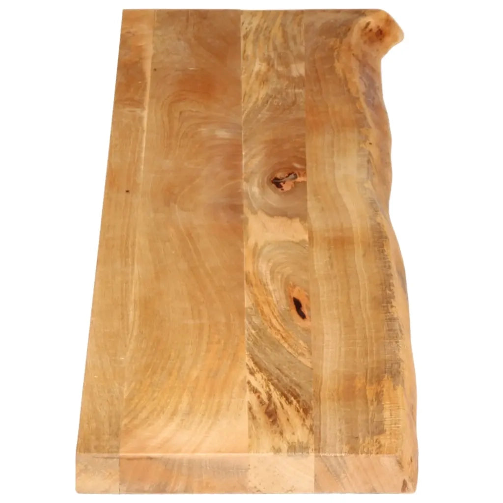 Piano Tavolo Bordi Vivi 160x20x3,8cm in Legno Massello di Mango 370472