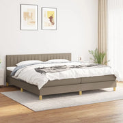 Giroletto a Molle con Materasso Tortora 200x200 cm in Tessuto cod mxl 34884